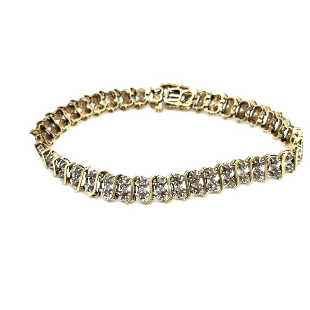 10K‎ Gold Diamonds Bracelet (Read Description)